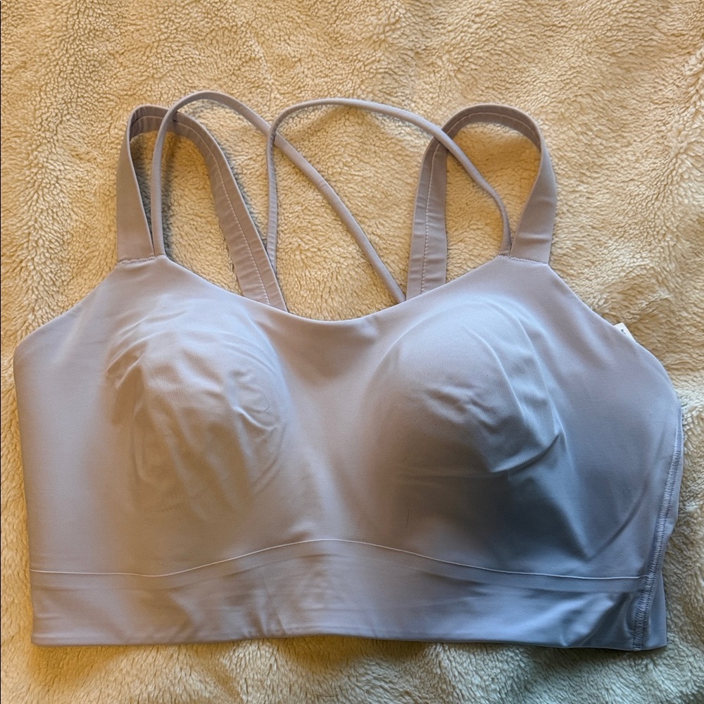 Lululemon Like a Cloud longline bra serene blue size 12